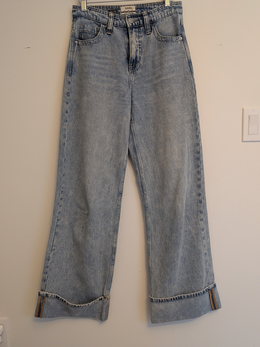 Light Blue High-Rise Wide Jeans
